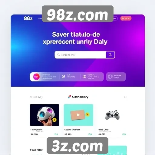 Inovação em design de interface do 98z.com