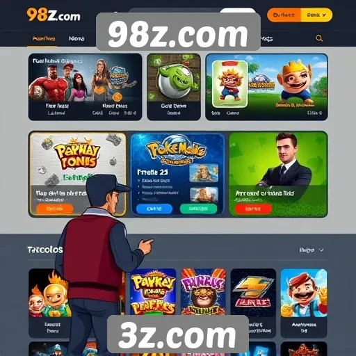 Visão geral das funcionalidades do site 98z.com